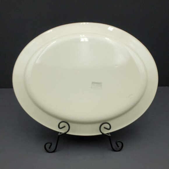 Corning Comcor Tableware Cumulus Platter Beige Oval Serving Plate Peach Mauve - Picture 6 of 7